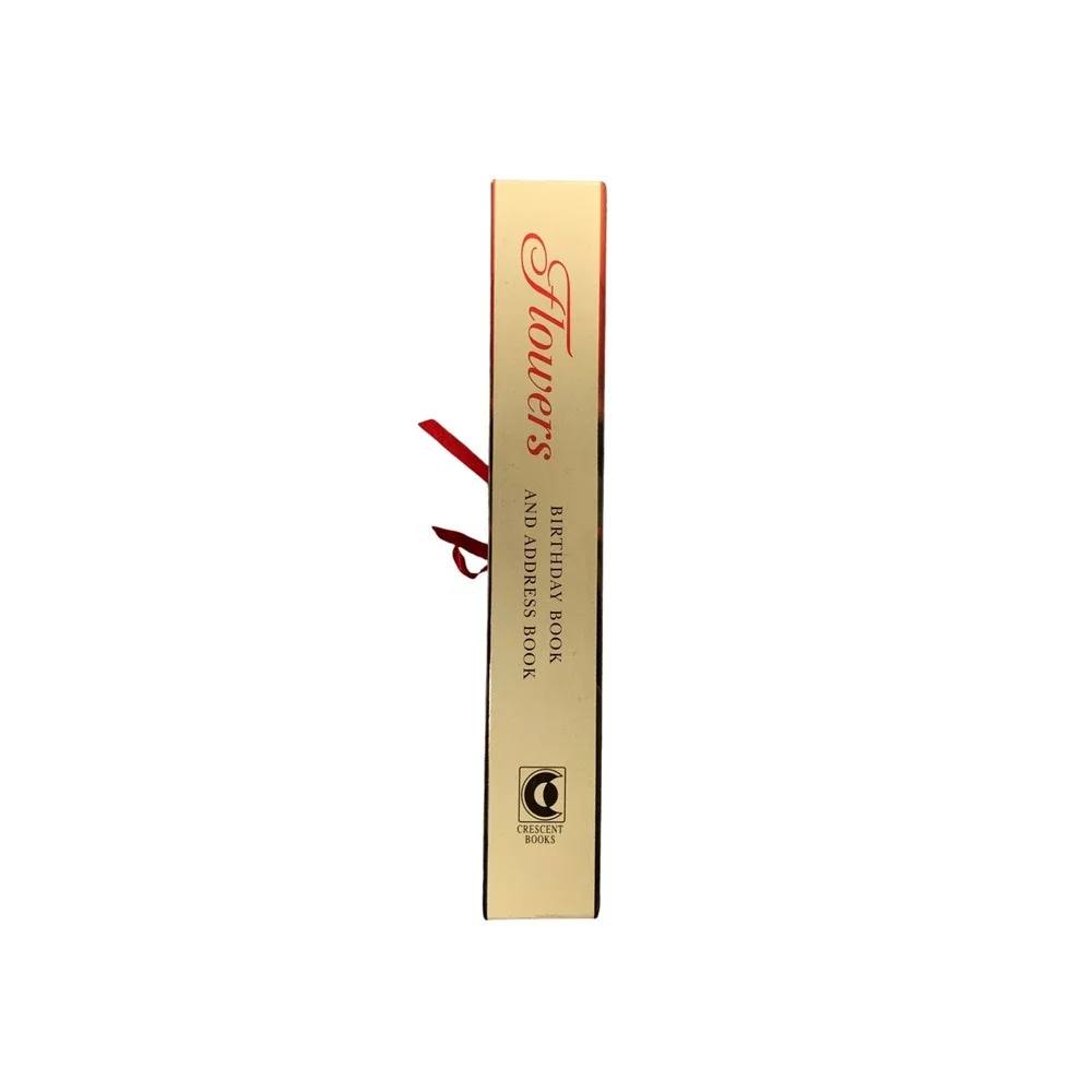 Flowers Birthday Book Address Book Hardcover‎ Ribbon Bookmark New